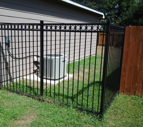 City Fence Co Of San Antonio - San Antonio, TX. Ornamental Iron 6 foot Tall Amstar with circles