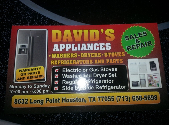 David's Appliances - Houston, TX