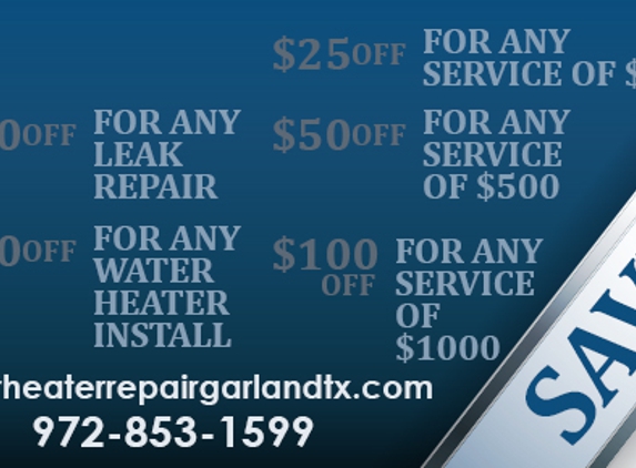 Water Heater Repair Garland TX - Garland, TX