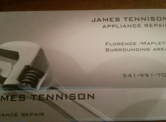 James Tennison Appliance Repair - Mapleton, OR