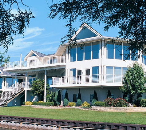 Topsider Homes - Clemmons, NC. Elevated lake house designed by Topsider Homes