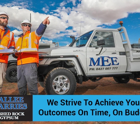 Mallee Quarries Pty Ltd - Merbein South, VIC. We Strive To Achieve Your Outcomes On Time, On Budget