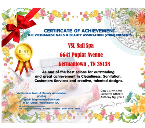 Vsl Nail Spa 1 - Germantown, TN