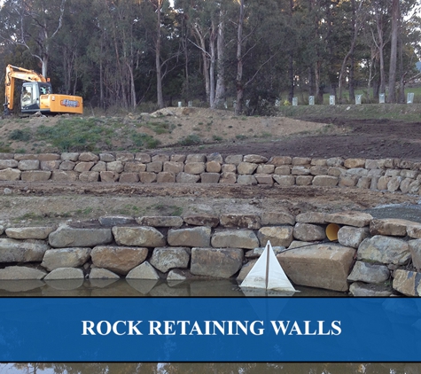 O'Donnell Contracting - South Hobart, TAS. Rock Retaining Walls