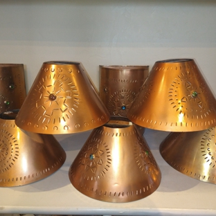 A Natural Lamp & Shade - Tucson, AZ. Metal Shades in Copper Finish