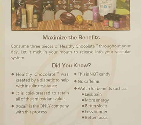 Xocai Healthy Chocolate - Jacksonville, FL