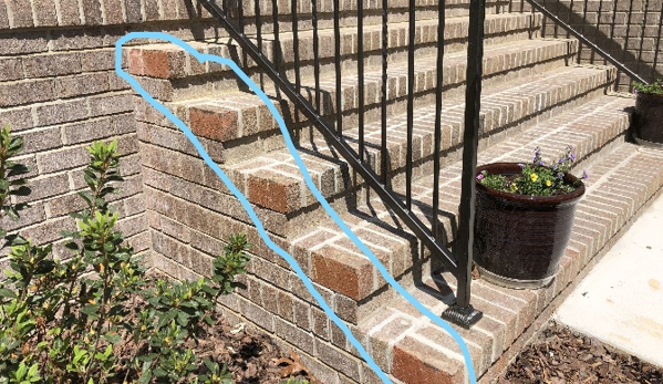 Pinehurst Homes, Inc. - West End, NC. Poor brick installation by not ordering correct brick ends. Built by Pinehurst Homes