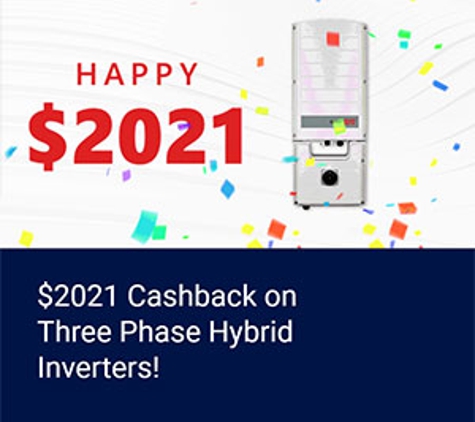 Tartan Electrical & Maintenance - Merriwa, NSW. 2021 Cashback on 3 Phase Hybrid Inverters