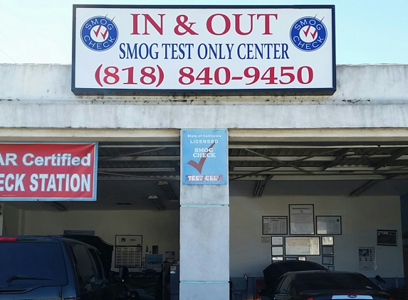 In & Out Smog Test Only Center - Burbank, CA