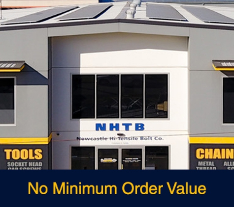 Newcastle Hi-Tensile Bolt Company. No Minimum Order Value