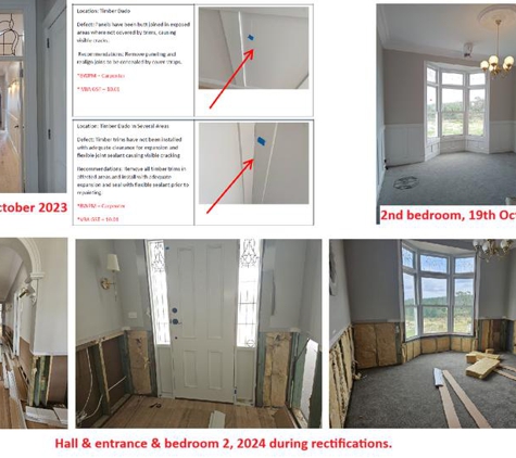 Pyrenees Building Group. Most of the house had to be torn back to the frame to fix.