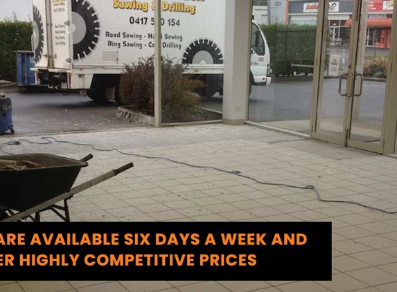 All Country Concrete, Sawing & Drilling - Buln Buln East, VIC. We Are Available Six Days A Week And Offer Highly Competitive Prices