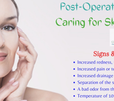 Greenbelt Oral & Facial Surgery - Greenbelt, MD. Post Operative instruction: Caring for skin surgery site