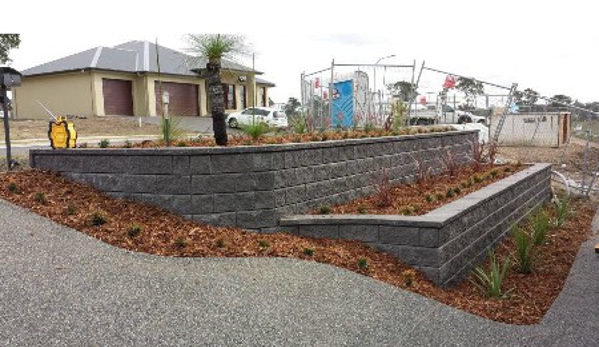 Pave The Way Landscaping - Tighes Hill, NSW. Block retaining wall