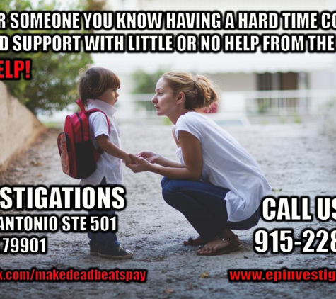 EP Investigations - Child Support Recovery Division - El Paso, TX