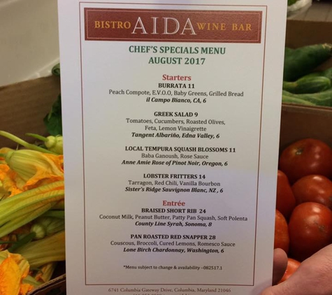 AIDA Bistro & Wine Bar - Columbia, MD