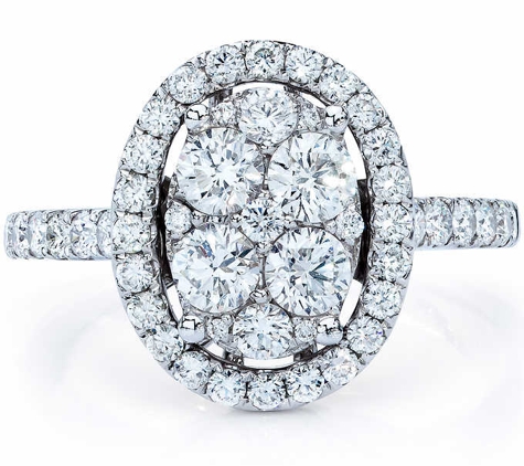 Gina Amir Atelier - West Hollywood, CA. Round and Oval diamond engagement ring