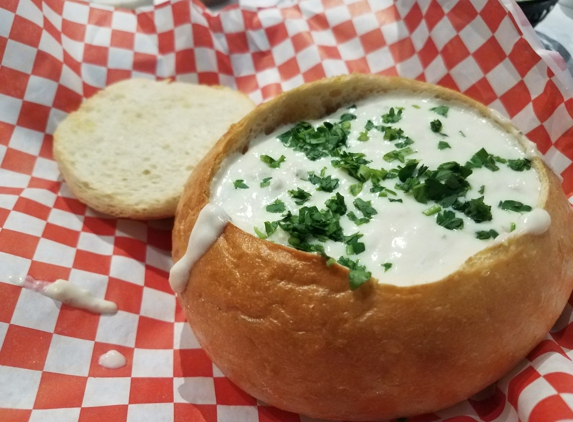 Crab N Spice - Palmdale, CA. Clam chowder bread bowl