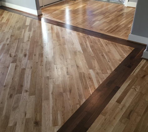Johnson County Hardwood Floors - Lenexa, KS. Natural Walnut Boarder Lenexa Ks