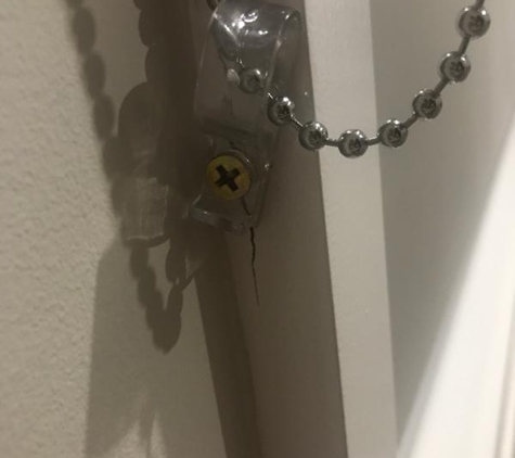 All Blinds Direct - Shepparton, VIC. Does not pre drill screw holes. Will try to blame your builder.