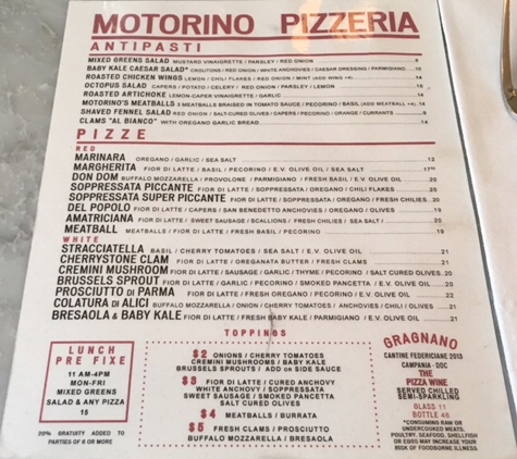 Motorino - New York, NY