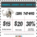 Commercial Locksmith South Houston TX - Locks & Locksmiths-Commercial & Industrial