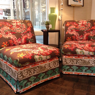 Polk Interiors, LLC - Ridgeland, MS. Jim Thompson designer Fabric!