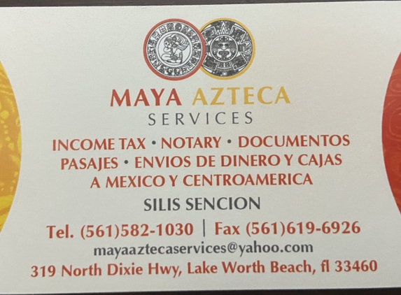 maya azteca income tax services - Lake Worth, FL