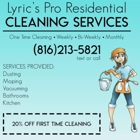 Lyric's Pro Residential Cleaning Services