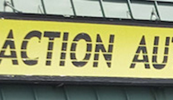 Action Auto Clinic - Saint Charles, IL. Our sign outside our auto repair shop in St Charles, IL