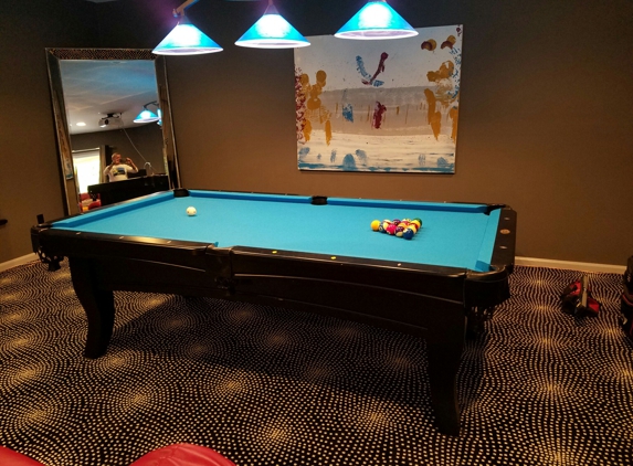 Coastal Billiards And Services - Hickory, NC. Re-level and Simions recover.
