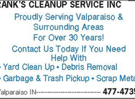 Frank's Cleanup Service - Valparaiso, IN