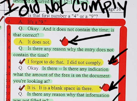 Wilson Wilson & Perrizo - Downey, CA. NOTARY MAYRA G. PINEDA LIES ON DEPO TO USE IT IN COURT FOR DANIEL WILSON