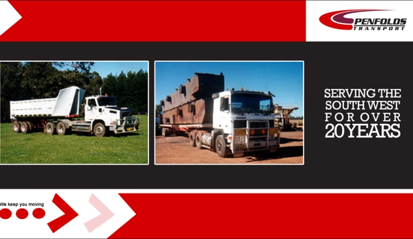 Penfolds Transport. Professional & Courteous Service
