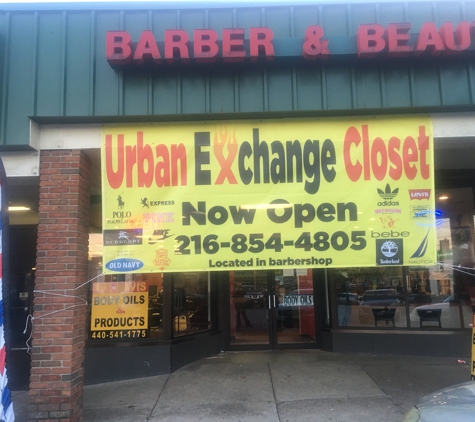 Urban Exchange Closet - Maple Heights, OH. A Lil many located inside. We buy and sell used urban wear and shoes for Men, Women’s, Kids.