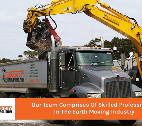 Wollongong City Excavation & Demolition (WCED) - Unanderra, NSW. Our Team Comprises Of Skilled Professionals In The Earth Moving Industry
