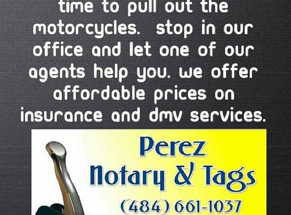 Perez Notary & Tags - Allentown, PA