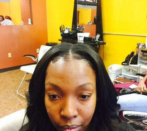 Rahz hair n beauty bar - conyers, GA. Sew in/ middle part/ 3 bundles @ 22in