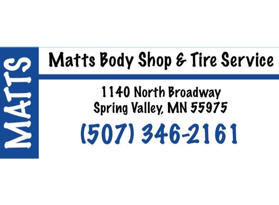 Matt's Body Shop & Tire Service - Spring Valley, MN