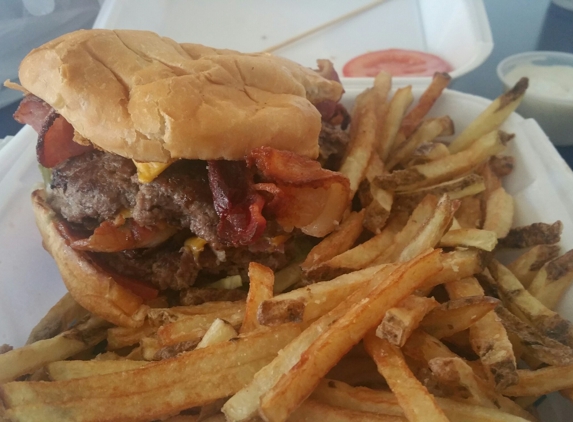 The Victory Grill - Stockton, CA. The bacon double cheese burger.... bring your appetite!