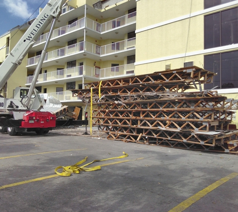 Key West Welding & Fabrication - Key West, FL. all the way from Cincinnati to do some raking to take a roof off had the opportunity to work with a good crane operator