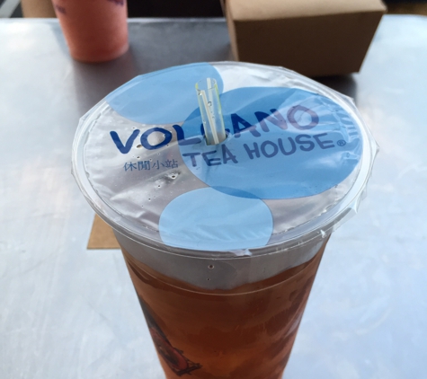 Volcano Tea House - Los Angeles, CA. Winter melon tea and watermelon slush