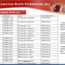 American Health Formulations - Contract Manufacturing