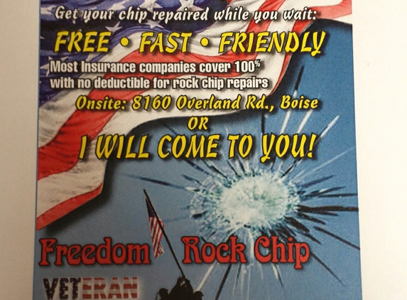 Freedom Rock Chip - Boise, ID. Rock chip!