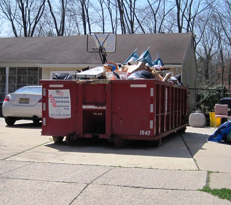 American Disposal Systems Inc - Lumberton, NJ. containers available for home/estate clean outs