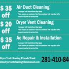 Almo Dryer Vent Cleaning Friendswood