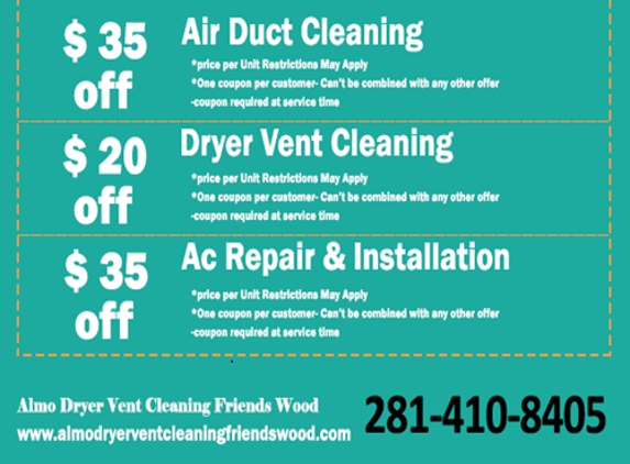 Almo Dryer Vent Cleaning Friendswood - Friendswood, TX