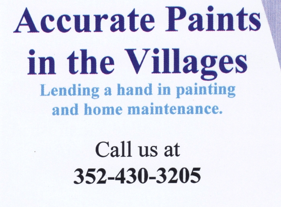 Accurate Paints in The Villages - Lady Lake, FL