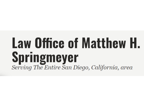 Law Office of Matthew H. Springmeyer - Chula Vista, CA