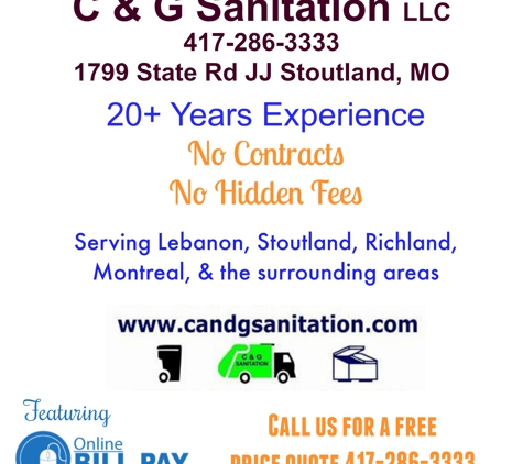 C & G Sanitation LLC - Stoutland, MO